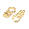 Brass Micro Pave Cubic Zirconia Connector Charms CU-CBAB99C-05G-3