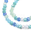 Electroplate Glass Beads Strands EGLA-T020-12F-3
