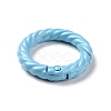 Spray Painted Alloy Spring Gate Rings PALLOY-K257-10-4