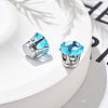 Cubic Zirconia Clip-on Earrings EJEW-L100-01P-01-2
