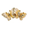 Alloy Rhinestone Enamel Hair Barrettes OHAR-B006-01G-03-2