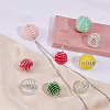 Iron Wire Pendants KK-SC0001-01-6