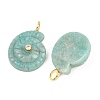 Natural Amazonite Pendants X-G-H353-02G-08-2