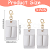 3Pcs PU Keychains KEYC-CL0001-49B-2