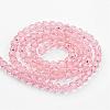 Transparent Glass Bead Strands GLAA-G013-4mm-87-2