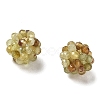 Natural Green Garnet Woven Beads GG-CBA2E9C-F30-02-2