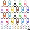 22Pcs Zinc Alloy Baking Paint Swivel Snap Hook Clasps FIND-YW0010-50-1