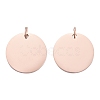 Ion Plating(IP) 304 Stainless Steel Pendants STAS-I311-32G-RG-1