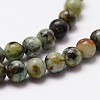 Natural African Turquoise(Jasper) Beads Strands X-G-D840-90-4mm-3