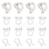 150Pcs 3 Style Plastic Clip-on Earring Findings KY-SC0001-72-1