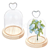 Heart Arch Glass Dome Cover AJEW-WH0643-088B-1