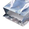 Flower Oil Painting Print Rectangle Paper Gift Storage Bags with Ribbon Handles ABAG-A011-01D-2