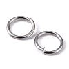 Tarnish Resistant 304 Stainless Steel Saw Cut Open Jump Rings STAS-N015-04-8x0.9mm-4
