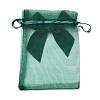 Rectangle Lace Organza Drawstring Gift Bags OP-K002-02-4