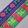 Ethnic Style Polyester Embroidery Flower Ribbon OCOR-WH0093-37D-2