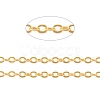 Brass Flat Oval Cable Chains CH030-G-2