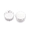 Tarnish Resistant 316 Surgical Stainless Steel Lace Edge Bezel Cups STAS-I118-07P-01-2