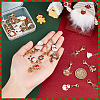 28Pcs 7 Style Christmas Theme Alloy Enamel Pendants HJEW-GA0001-15-3