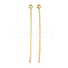 Golden Plated Brass Eye Pin for Jewelry Making X-EPC5.0cm-G-1