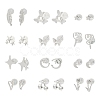 2 Pairs Alloy Stud Earrings for Women EJEW-FS0001-27G-2