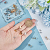 40Pcs 2 Colors 304 Stainless Steel Heart Stud Earring Findings STAS-BBC0002-37-3