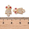 Brass Micro Pave Cubic Zirconia Pendants KK-D420-01G-04-3