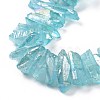 Natural Quartz Crystal Points Beads Strands G-K181-B11-3