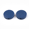 Painted Natural Wood Beads WOOD-S049-02B-02-2