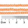 Baking Paint Transparent Glass Beads Strands DGLA-F029-J2mm-03-5