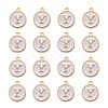 Golden Plated Alloy Charms LS-X-ENAM-S118-01Y-2