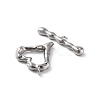 Non-Tarnish 304 Stainless Steel Toggle Clasps X-STAS-A092-08A-P-2