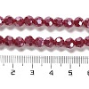 Electroplate Opaque Glass Beads Strands EGLA-A035-P6mm-A16-4