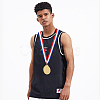 6Pcs 3 Colors Zinc Alloy Medals NJEW-GL0001-01-6