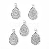 Alloy Pendant Cabochon Settings LS-X-PALLOY-E436-87AS-1