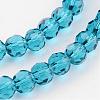 Transparent Glass Bead Strands GLAA-G013-6mm-51-3