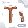 PU Leather Fixed Buckle Luggage Straps AJEW-WH0696-359A-2
