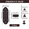6Pcs Cowhide Leather Loop Keepers FIND-GF0009-19A-2