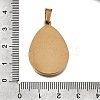 304 Stainless Steel Pendant Cabochons Settings SA-CBA8A58-01B-G-3