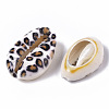 Printed Natural Cowrie Shell Beads SSHEL-R047-01-B02-3