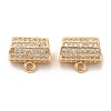 Plating Brass Micro Pave Cubic Zirconia Pendant KK-B074-60G-1