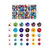 360Pcs 5 Styles Handmade Lampwork Beads LAMP-LS0001-03-1