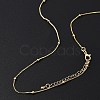 Brass Satellite Chains Necklaces for Women NJEW-D302-33G-3