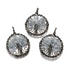 Natural Mixed Gemstone Pendants G-B001-01R-2