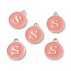 (Defective Closeout Sale Border damaged) Golden Plated Alloy Enamel Charms ENAM-XCP0001-20S-1