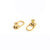 Brass Ear Nuts KK-WH0108-40G-1
