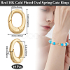 10Pcs Brass Spring Gate Rings KK-BBC0015-85-2