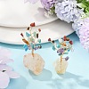 Natural Mixed Gemstone Chips Tree of Life Display Decorations AJEW-JD00015-02-1