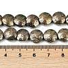 Electroplated Natural Lava Rock Beads Strands G-K388-01I-4
