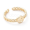 Brass Cuff Rings RJEW-Z006-L-01G-1