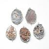 Natural Druzy Agate Links connectors G-Q494-13-1